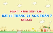 Bài 11 trang 21 SGK Toán 7 tập 1 Cánh Diều